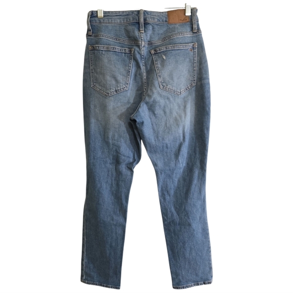 Madewell The Curvy Perfect Vintage Jeans 25 Denman Wash Distress Ripped Edition - Picture 4 of 9